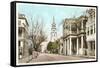 Meeting Street, St. Michael's Church, Charleston, South Carolina-null-Framed Stretched Canvas