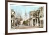 Meeting Street, St. Michael's Church, Charleston, South Carolina-null-Framed Art Print