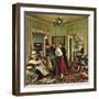 "Meeting the Date," February 5, 1949-John Falter-Framed Giclee Print