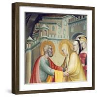 Meeting with Saint Anne-null-Framed Giclee Print