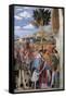 Meeting-Andrea Mantegna-Framed Stretched Canvas