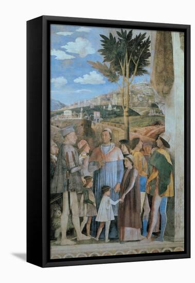 Meeting-Andrea Mantegna-Framed Stretched Canvas