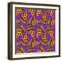 Mega Pizza Party Pattern-Lauren Ramer-Framed Giclee Print