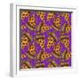 Mega Pizza Party Pattern-Lauren Ramer-Framed Giclee Print