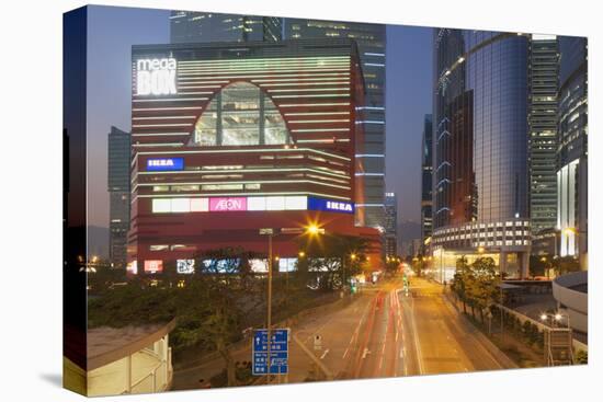 Megabox Shopping Mall and Entreprise Square Three at Dusk, Kowloon Bay, Kowloon-Ian Trower-Stretched Canvas