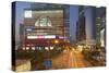 Megabox Shopping Mall and Entreprise Square Three at Dusk, Kowloon Bay, Kowloon-Ian Trower-Stretched Canvas