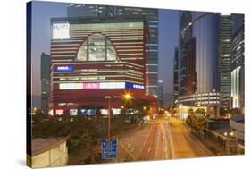 Megabox Shopping Mall and Entreprise Square Three at Dusk, Kowloon Bay, Kowloon-Ian Trower-Stretched Canvas