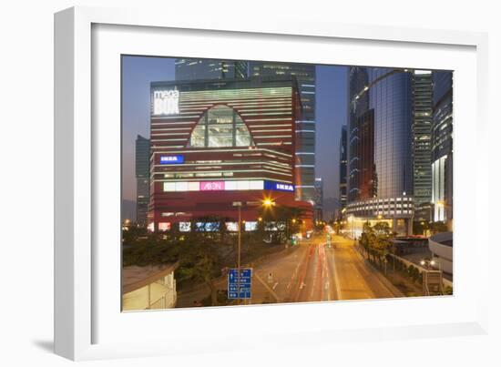 Megabox Shopping Mall and Entreprise Square Three at Dusk, Kowloon Bay, Kowloon-Ian Trower-Framed Photographic Print