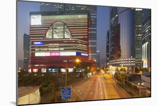 Megabox Shopping Mall and Entreprise Square Three at Dusk, Kowloon Bay, Kowloon-Ian Trower-Mounted Photographic Print