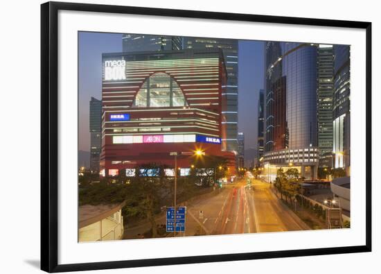 Megabox Shopping Mall and Entreprise Square Three at Dusk, Kowloon Bay, Kowloon-Ian Trower-Framed Photographic Print