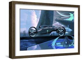 Megafuture Cybertram Coach XXVI-Fernando Palma-Framed Giclee Print