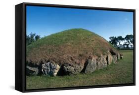 Megalithic Passage Tombs at Knowth-null-Framed Stretched Canvas