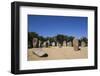 Megalithic stone-circles, 5000 to 4000 BC, Almendres Cromlech, near Evora, Portugal, Europe-Richard Maschmeyer-Framed Photographic Print