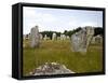 Megalithic Stones Alignments De Kremario, Carnac, Morbihan, Brittany, France, Europe-Levy Yadid-Framed Stretched Canvas