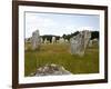 Megalithic Stones Alignments De Kremario, Carnac, Morbihan, Brittany, France, Europe-Levy Yadid-Framed Photographic Print