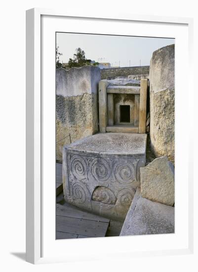 Megalithic Temple of Tarxien-null-Framed Photographic Print