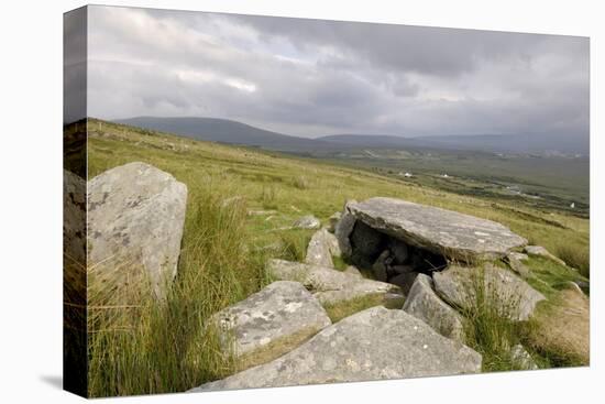 Megalithic Tomb on the Slopes of Slievemore Mountain, Achill Island, County Mayo, Connacht, Ireland-Gary Cook-Stretched Canvas