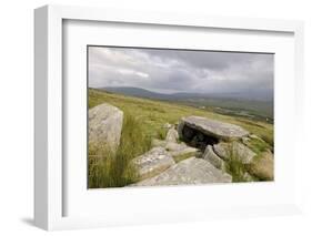 Megalithic Tomb on the Slopes of Slievemore Mountain, Achill Island, County Mayo, Connacht, Ireland-Gary Cook-Framed Photographic Print