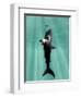 Megalodon Prehistoric Shark with Human-Christian Darkin-Framed Premium Photographic Print