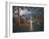 Megalong Creek Moonrise-John Bradley-Framed Giclee Print