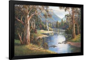 Megalong Valley Campers-John Bradley-Framed Giclee Print