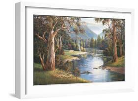 Megalong Valley Campers-John Bradley-Framed Giclee Print