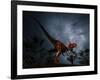 Megalosaurus Was a Large Theropod Dinosaur of the Middle Jurassic Period-null-Framed Art Print