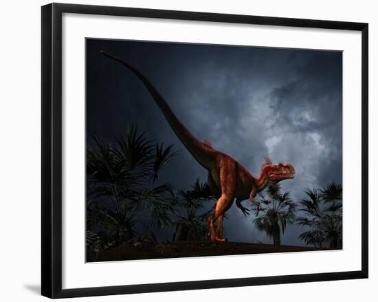 Megalosaurus Was a Large Theropod Dinosaur of the Middle Jurassic Period-null-Framed Art Print