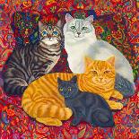 Carpet Cats 1-Megan Dickinson-Mounted Giclee Print