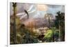 Meganeura in Upper Carboniferous Landscape-Science Source-Framed Giclee Print