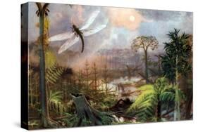 Meganeura in Upper Carboniferous Landscape-Science Source-Stretched Canvas