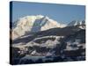 Megeve Ski Slopes, Mont-Blanc Mountain Range, Megeve, Haute-Savoie, French Alps, France, Europe-Godong-Stretched Canvas