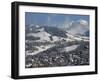 Megeve Village in Winter, Megeve, Haute Savoie, French Alps, France, Europe-null-Framed Photographic Print