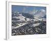 Megeve Village in Winter, Megeve, Haute Savoie, French Alps, France, Europe-null-Framed Photographic Print