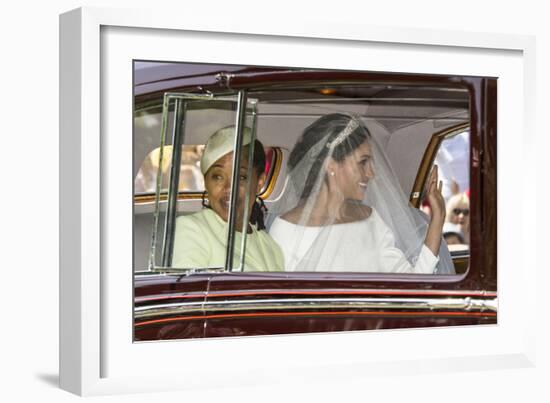 Meghan Markle and her mother Doria Ragland-Associated Newspapers-Framed Photo