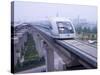 Meglev Train Prepares to Depart Airport Train Station, Shanghai, China-Paul Souders-Stretched Canvas