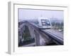 Meglev Train Prepares to Depart Airport Train Station, Shanghai, China-Paul Souders-Framed Premium Photographic Print