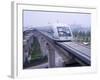 Meglev Train Prepares to Depart Airport Train Station, Shanghai, China-Paul Souders-Framed Photographic Print