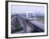 Meglev Train Prepares to Depart Airport Train Station, Shanghai, China-Paul Souders-Framed Photographic Print