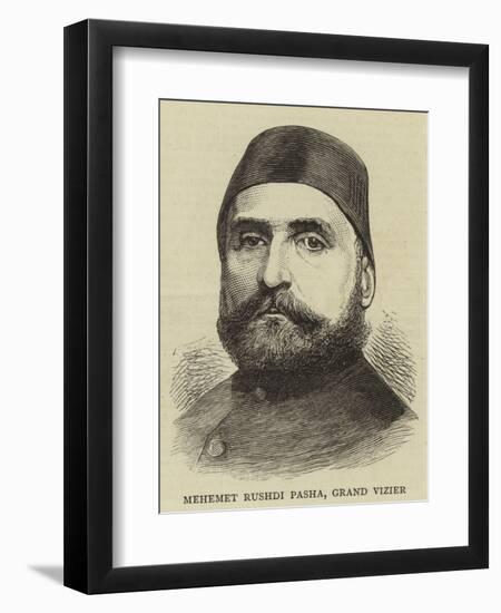 Mehemet Rushdi Pasha, Grand Vizier-null-Framed Giclee Print