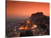 Meherangarh Fort and Town, Rajasthan, India-Walter Bibikow-Stretched Canvas