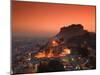 Meherangarh Fort and Town, Rajasthan, India-Walter Bibikow-Mounted Premium Photographic Print