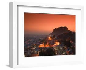 Meherangarh Fort and Town, Rajasthan, India-Walter Bibikow-Framed Photographic Print