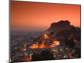 Meherangarh Fort and Town, Rajasthan, India-Walter Bibikow-Mounted Photographic Print