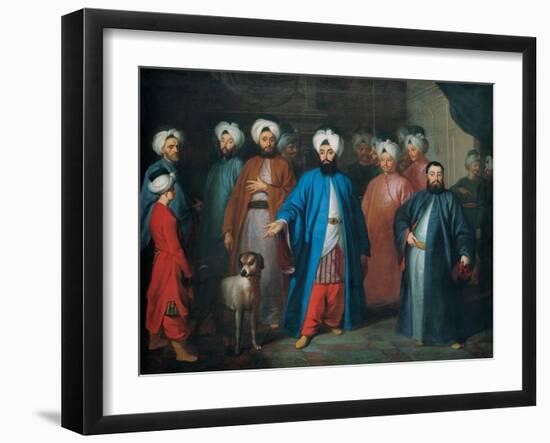 Mehmed Said Efendi and His Retinue, 1740S-Georg Engelhard Schroeder-Framed Giclee Print