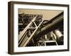 Meiderich Ironworks, North Duisburg Landscape Park, Duisburg, Rhineland-Westphalia, Germany-Walter Bibikow-Framed Photographic Print