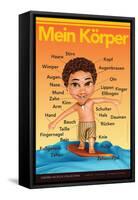 Mein Körper - My Body (Surfer Boy) in German-Gerard Aflague Collection-Framed Stretched Canvas