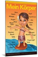 Mein Körper - My Body (Surfer Girl) in German-Gerard Aflague Collection-Mounted Poster