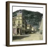 Meiringen (Switzerland), the Kirchgasse, Circa 1865-Leon, Levy et Fils-Framed Photographic Print