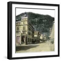 Meiringen (Switzerland), the Kirchgasse, Circa 1865-Leon, Levy et Fils-Framed Photographic Print